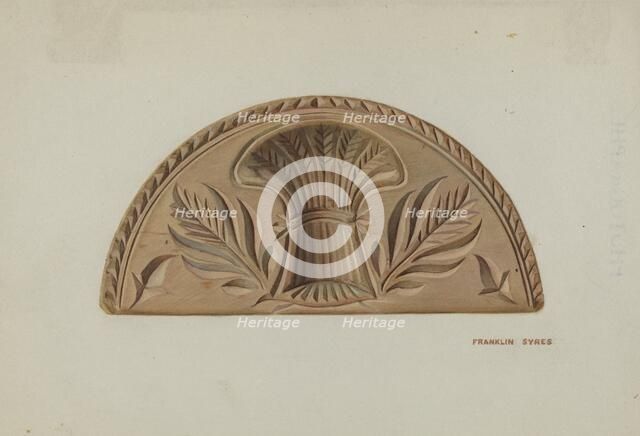 Pa. German Butter Mold, c. 1939. Creator: Franklyn Syres.