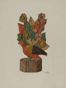 Pa. German Bird, 1935/1942. Creator: Frances Lichten