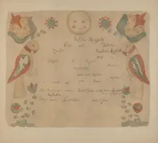 Pa. German Birth Certificate, 1937. Creator: Elmer G Anderson