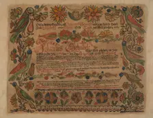 Pa. German Birth Certificate, c. 1936. Creator: Myra Newswanger