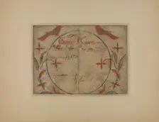 Pa. German Birth Certificate, c. 1936. Creator: Elmer G Anderson