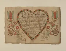 Pa. German Birth Certificate, c. 1939. Creator: Charlotte Angus