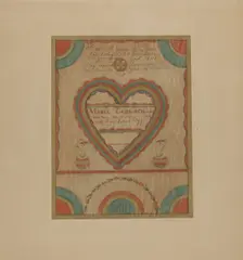 Pa. German Birth Certificate, c. 1939. Creator: John Wilkes