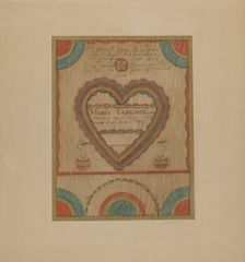 Pa. German Birth Certificate, c. 1939. Creator: John Wilkes