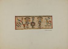 Pa. German Book Marker, c. 1937. Creator: Albert J. Levone