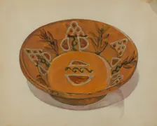 Pa. German Bowl, 1936. Creator: Hyman Pearlman