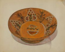 Pa. German Bowl, 1936. Creator: Hyman Pearlman