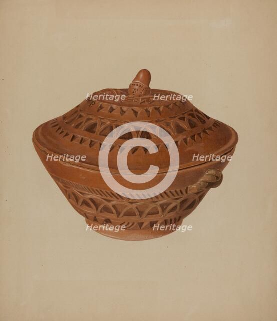 Pa. German Bowl, c. 1938. Creator: Alvin Shiren.