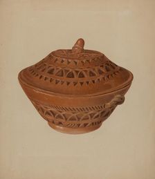 Pa. German Bowl, c. 1938. Creator: Alvin Shiren
