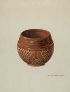 Pa. German Bowl, c. 1939. Creator: Fritz Boehmer