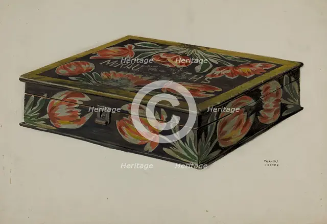 Pa. German Box, c. 1937. Creator: Frances Lichten.
