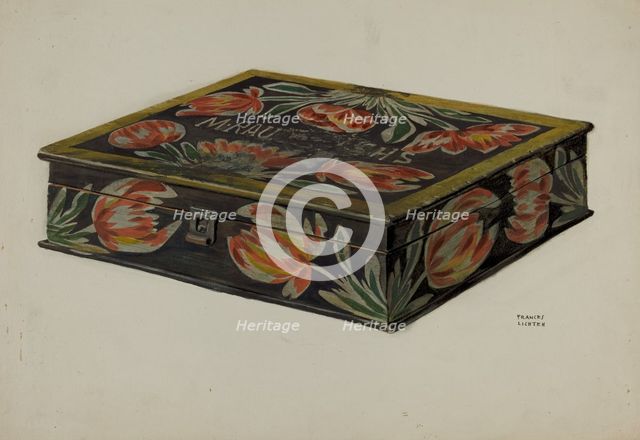 Pa. German Box, c. 1937. Creator: Frances Lichten.