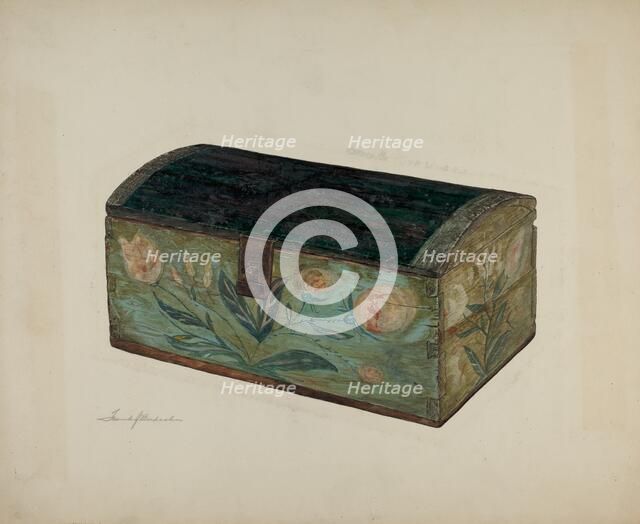 Pa. German Box, c. 1939. Creator: Frank Budash.