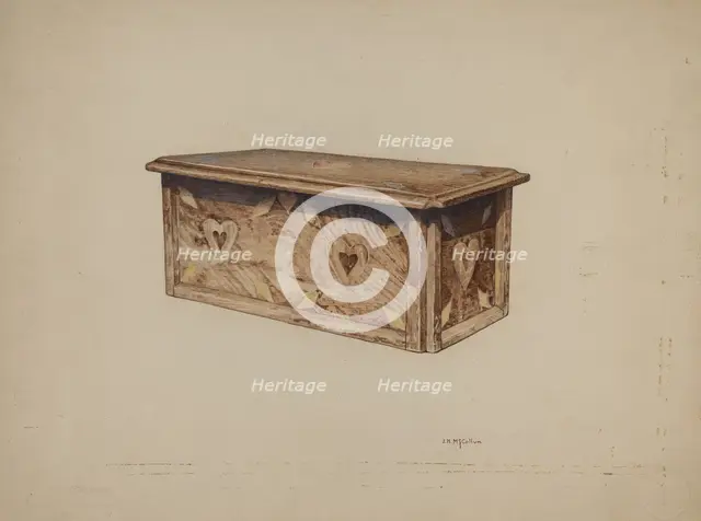 Pa. German Box, c. 1940. Creator: J. Herman McCollum.