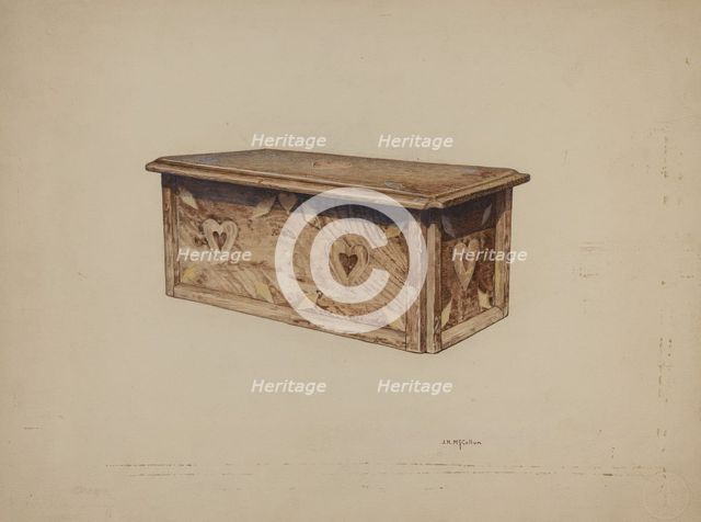 Pa. German Box, c. 1940. Creator: J. Herman McCollum.