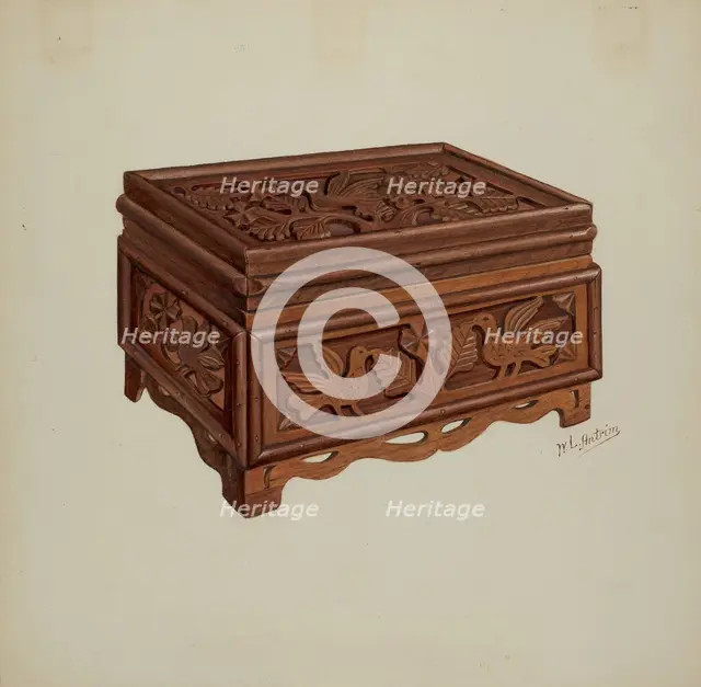 Pa. German Box, c. 1941. Creator: William L. Antrim.