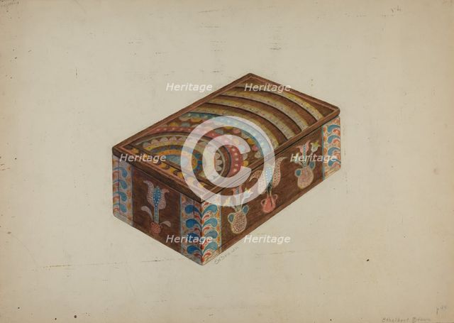 Pa. German Box, c. 1941. Creator: Ethelbert Brown.