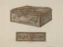 Pa. German Bridal Box, c. 1940. Creator: Adele Brooks