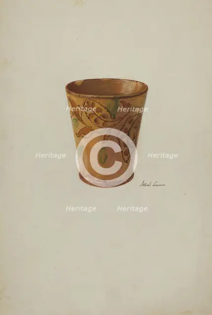 Pa. German Cup, c. 1937. Creator: Albert J. Levone.