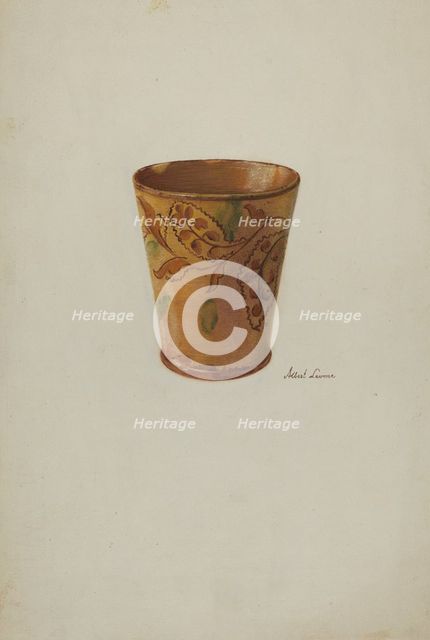 Pa. German Cup, c. 1937. Creator: Albert J. Levone.