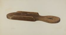 Pa. German Cabbage Cutter, c. 1941. Creator: Nicholas Amantea