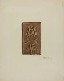 Pa. German Cake Mold, c. 1939. Creator: Franklyn Syres