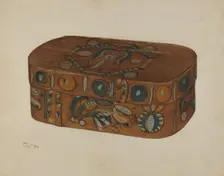 Pa. German Cap Box, c. 1941. Creator: Rolland Livingstone