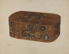 Pa. German Cap Box, c. 1941. Creator: Rolland Livingstone