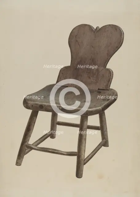 Pa. German Chair, 1935/1942. Creator: Unknown.