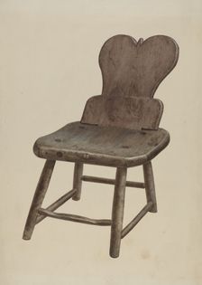 Pa. German Chair, 1935/1942. Creator: Unknown