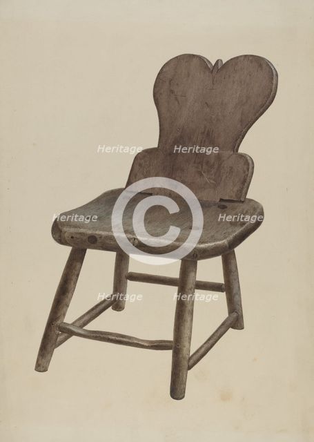 Pa. German Chair, 1935/1942. Creator: Unknown.