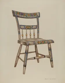 Pa. German Chair, 1937. Creator: Edward L Loper