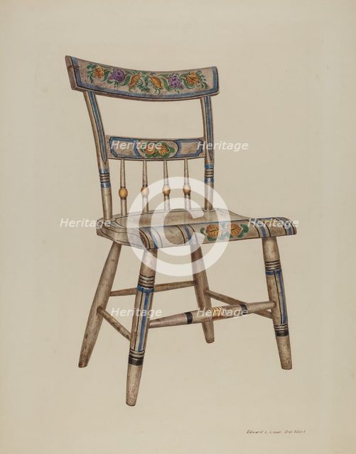 Pa. German Chair, 1937. Creator: Edward L Loper.