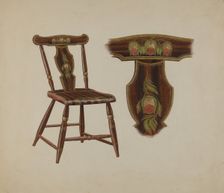 Pa. German Chair, c. 1940. Creator: Henry Moran