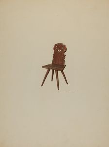 Pa. German Chair, c. 1938. Creator: Charlotte Angus