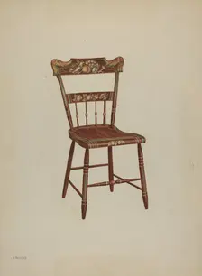Pa. German Chair, c. 1939. Creator: Charles Henning