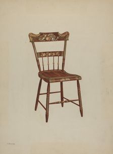 Pa. German Chair, c. 1939. Creator: Charles Henning