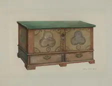 Pa. German Chest, 1935/1942. Creator: Betty Jean Davis