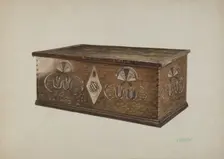 Pa. German Chest, 1935/1942. Creator: Luther D. Wenrich