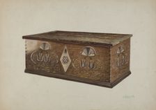 Pa. German Chest, 1935/1942. Creator: Luther D. Wenrich