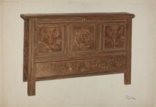 Pa. German Chest, 1935/1942. Creator: Rolland Livingstone
