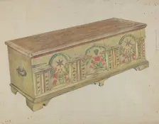 Pa. German Chest, 1935/1942. Creator: Unknown