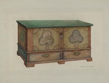 Pa. German Chest, 1935/1942. Creator: Betty Jean Davis