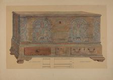 Pa. German Chest, 1935/1942. Creator: Elmer G Anderson