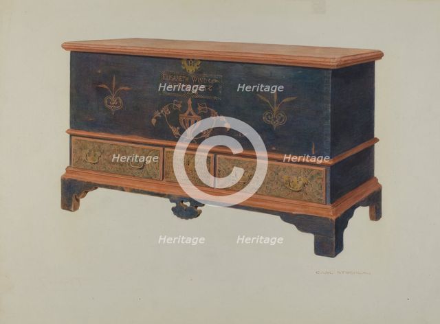 Pa. German Chest, 1939. Creator: Carl Strehlau.