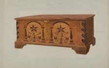 Pa. German Chest, c. 1940. Creator: Carl Strehlau
