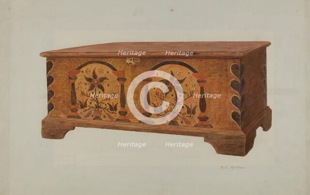 Pa. German Chest, c. 1940. Creator: Carl Strehlau.