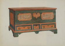 Pa. German Chest, c. 1940. Creator: Carl Strehlau