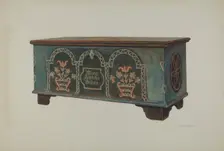 Pa. German Chest, c. 1940. Creator: Carl Strehlau