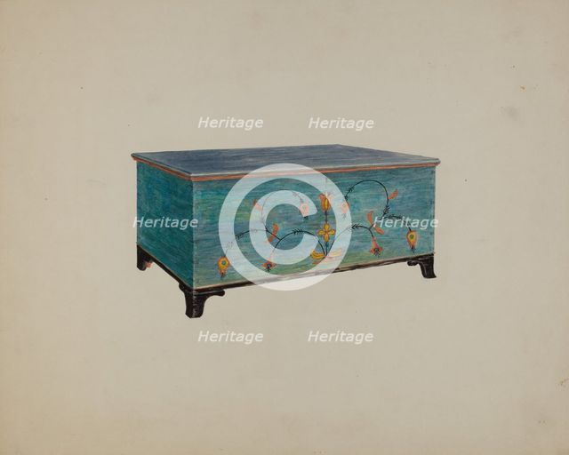 Pa. German Chest, c. 1940. Creator: Eileen Knox.